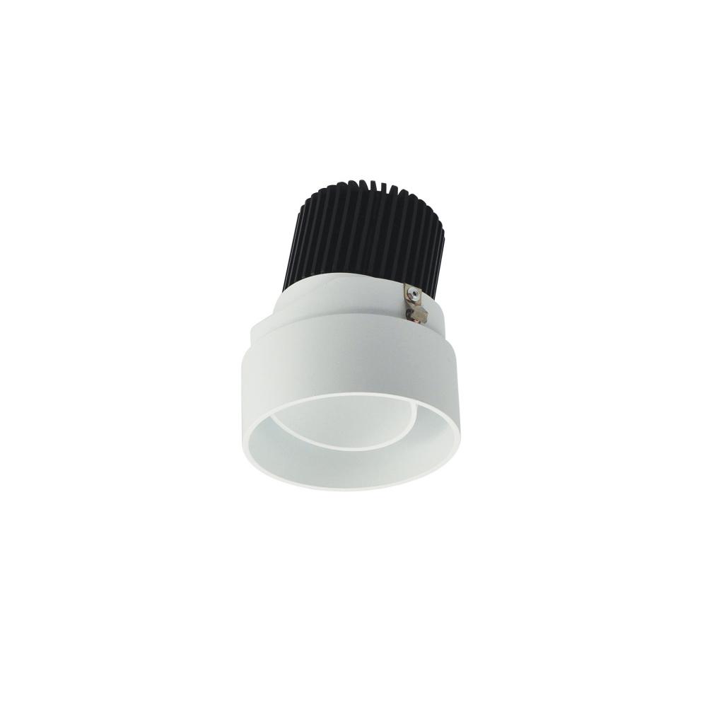 2" Iolite LED Round Trimless Adjustable, 1000lm / 14W, 3500K, Matte Powder White Adjustable /