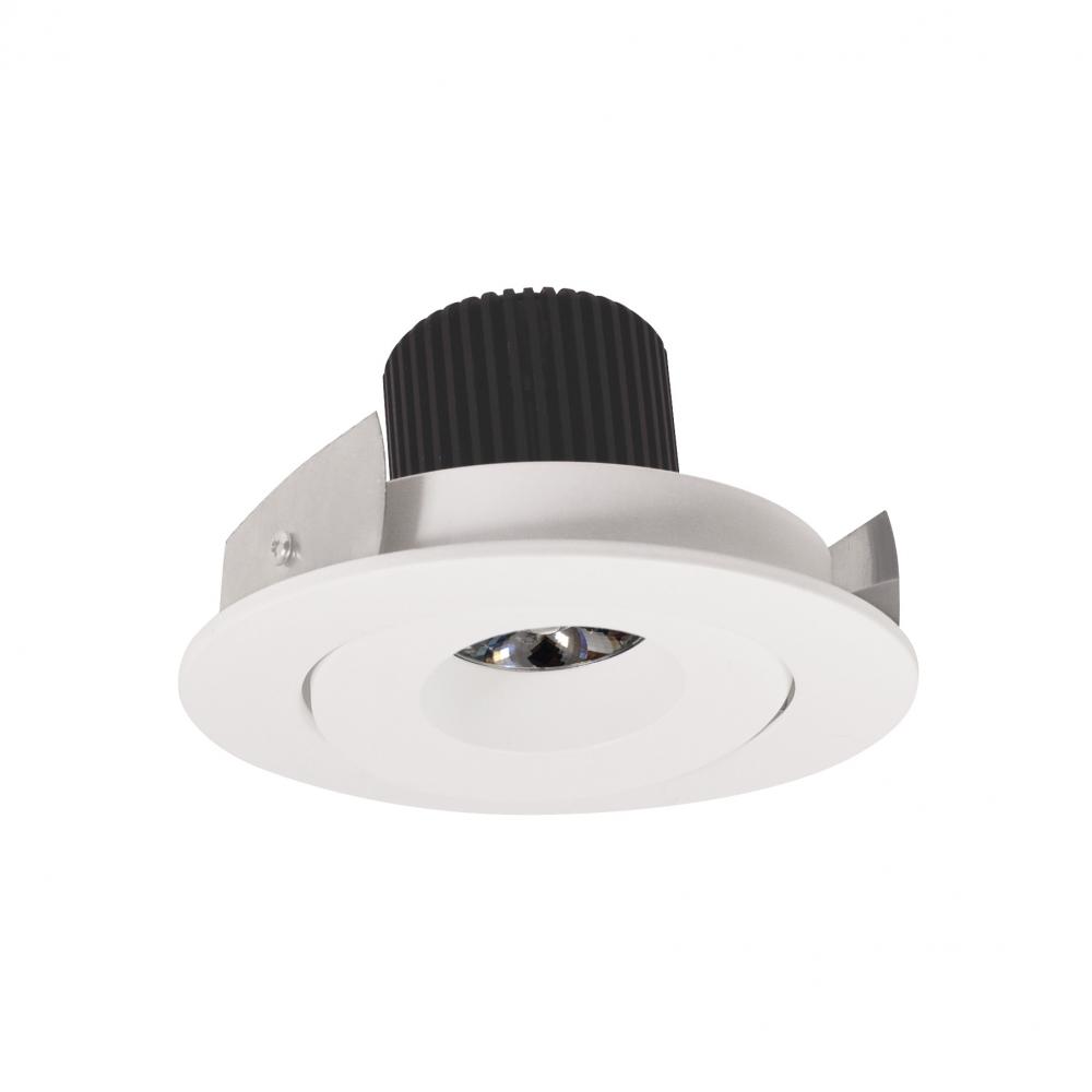 4" Iolite LED Round Adjustable Gimbal, 10-Degree Optic, 850lm / 12W, 3500K, White Finish