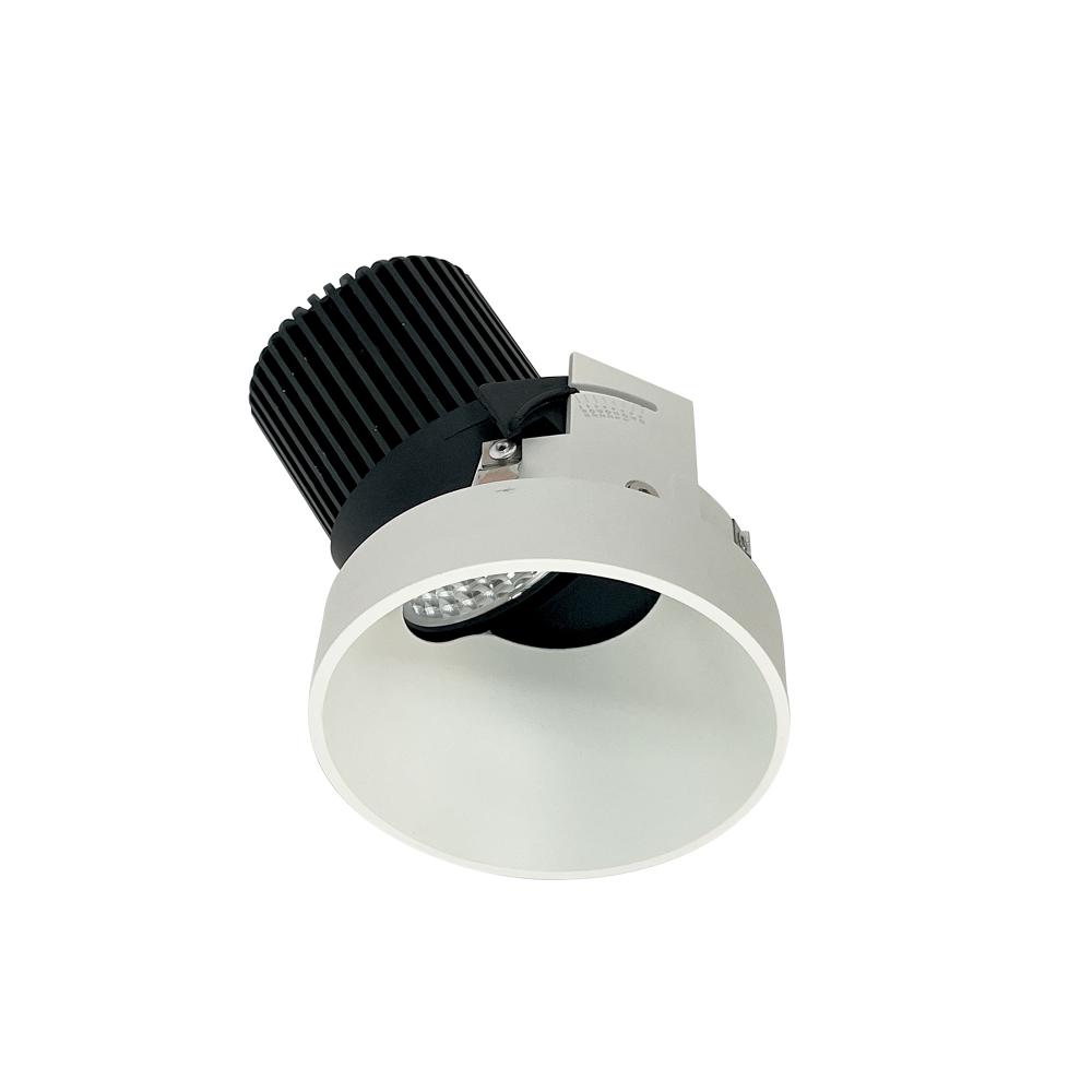 4" Iolite LED Round Trimless Adjustable Slot, 1000lm / 14W, 2700K, White