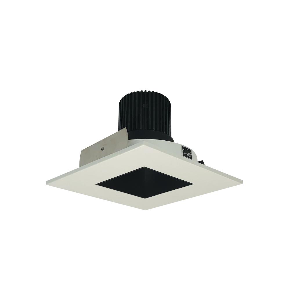 4" Iolite LED Square Reflector with Square Aperture, 1000lm / 14W, 3000K, Black Reflector /