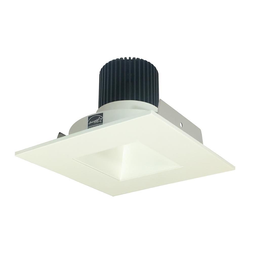 4" Iolite LED Square Reflector with Square Aperture, 800lm / 14W, Comfort Dim, White Reflector /