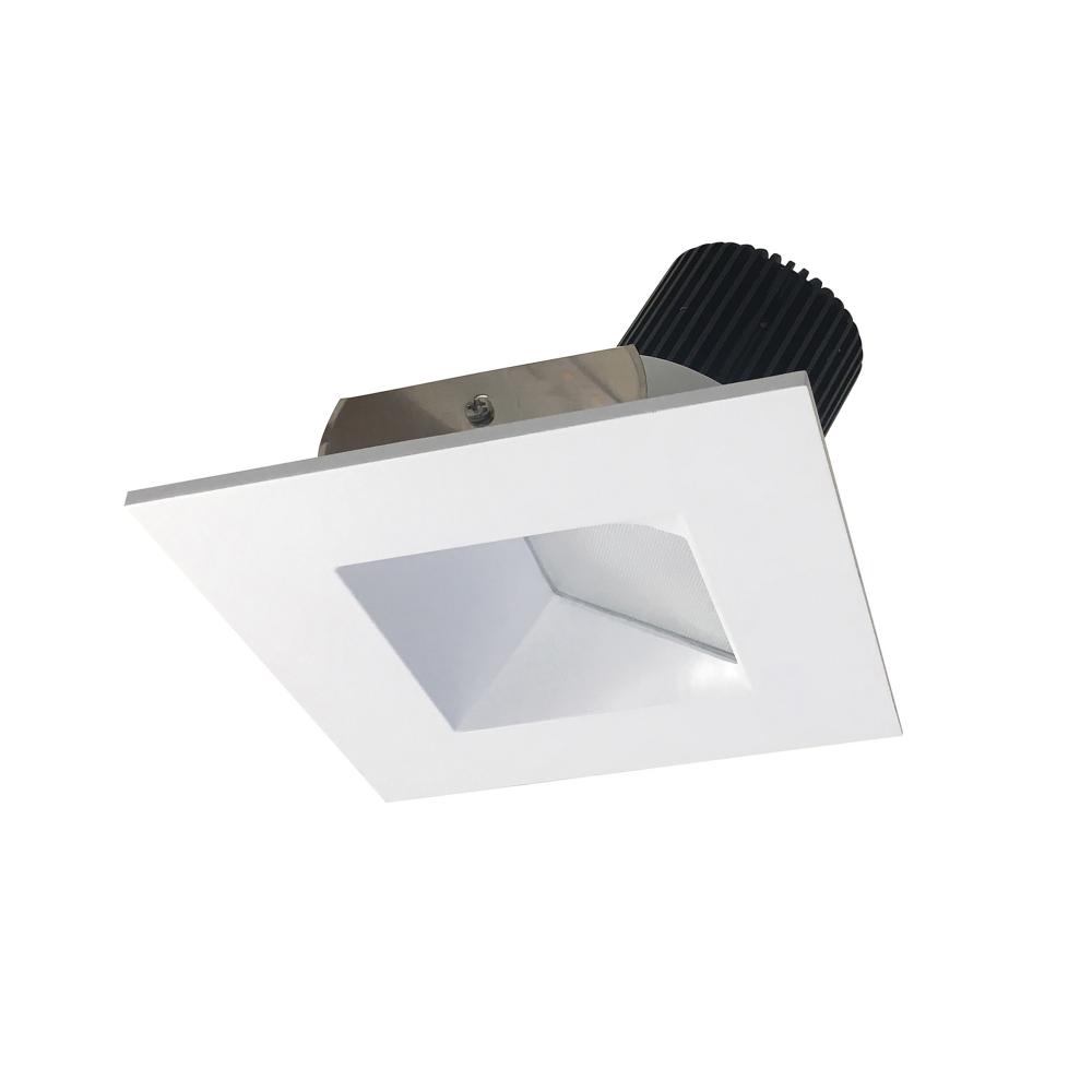 4" Iolite LED Square Wall Wash, 1000lm / 14W, 4000K, Matte Powder White Reflector / Matte Powder