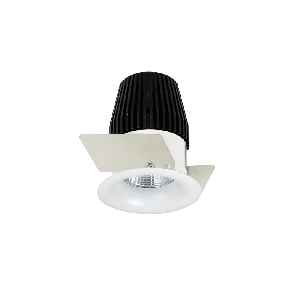 1" Iolite LED BWF Round Bullnose, 600lm, 2700K, Matte Powder White Reflector / Matte Powder