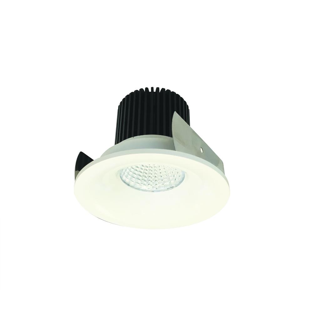 2" Iolite LED Round Bullnose, 1000lm / 14W, 3000K, White Finish