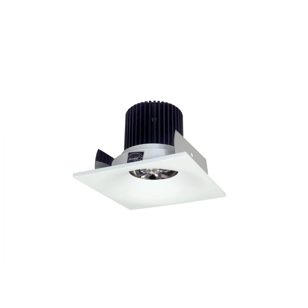 2" Iolite LED Square Bullnose, 10-Degree Optic, 800lm / 12W, 3500K, Matte Powder White Finish