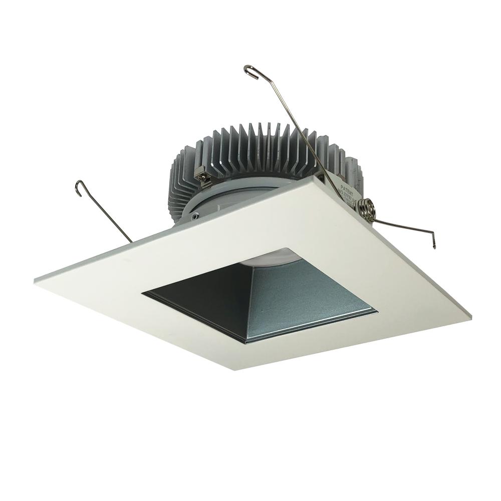 6" Cobalt Dedicated High Lumen Square/Square, 1500lm, 2700K, Pewter Reflector / White Flange