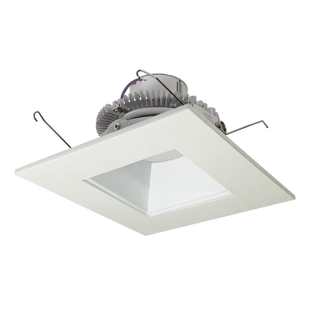 6" Cobalt Click LED Retrofit, Square Reflector, 1000lm / 12W, 3500K, White Reflector / White