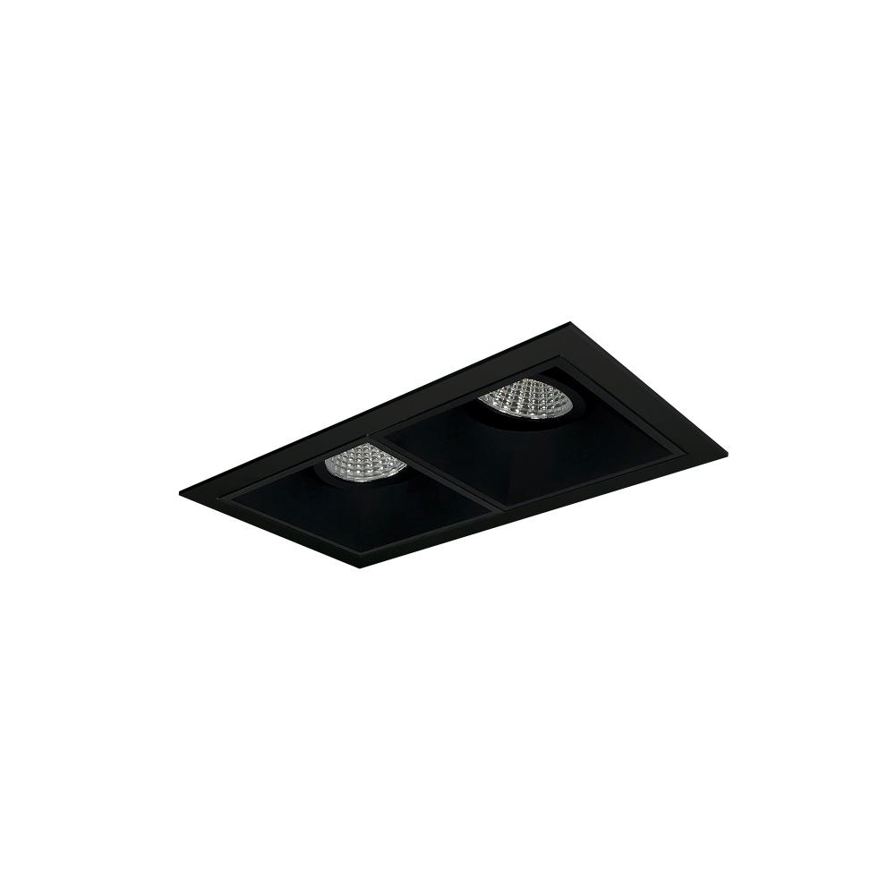 Iolite MLS 2-Head Trim Kit, Black Flange, 2700K, 1000lm, Black Fixed Downlt./Wall Wash Trims