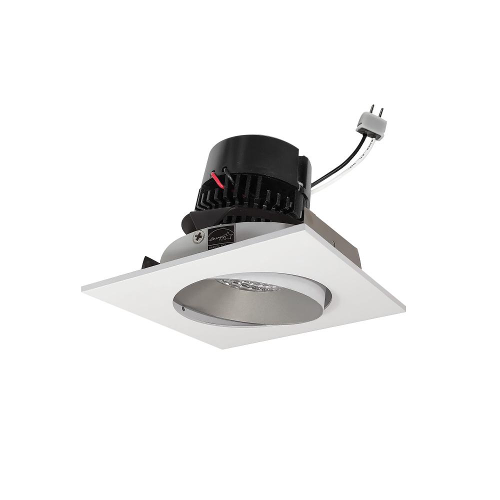 4" Pearl Low Voltage LED Square Adjustable Cone Retrofit, 1200lm / 11W, 3500K, Haze Reflector /