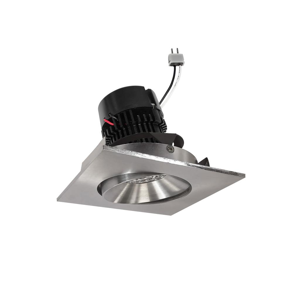 4" Pearl Low Voltage LED Square Adjustable Cone Retrofit, 1200lm / 11W, 4000K, Natural Metal