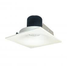 Nora NIO-4SNB30XMPW/10 - 4" Iolite LED Square Bullnose, 1000lm / 14W, 3000K, Matte Powder White Finish