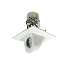 Nora NLCBC-487035XMPW/A - 4" Cobalt Square Adjustable Elbow LED Retrofit, 800lm / 12W, 3500K, Matte Powder White Finish