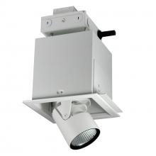 Nora NMRTLGPD-11D1L2027FW - Pull-Down LED Trimless 1-Head MLS, 30W / 2100lm per Head, Flood, 2700K, White, 120V Triac/ELV/0-10V