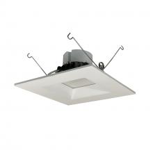 Nora NOX-63640WW - 6" Onyx Square LED Retrofit Reflector, 750lm / 12W, 4000K, White finish