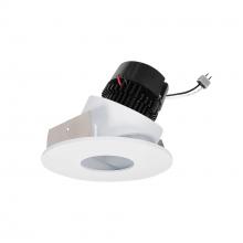 Nora NPRLV-4RPHA35XWW - 4" Pearl Low Voltage LED Round Adjustable Pinhole Retrofit, 950lm / 11W, 3500K, White Pinhole /