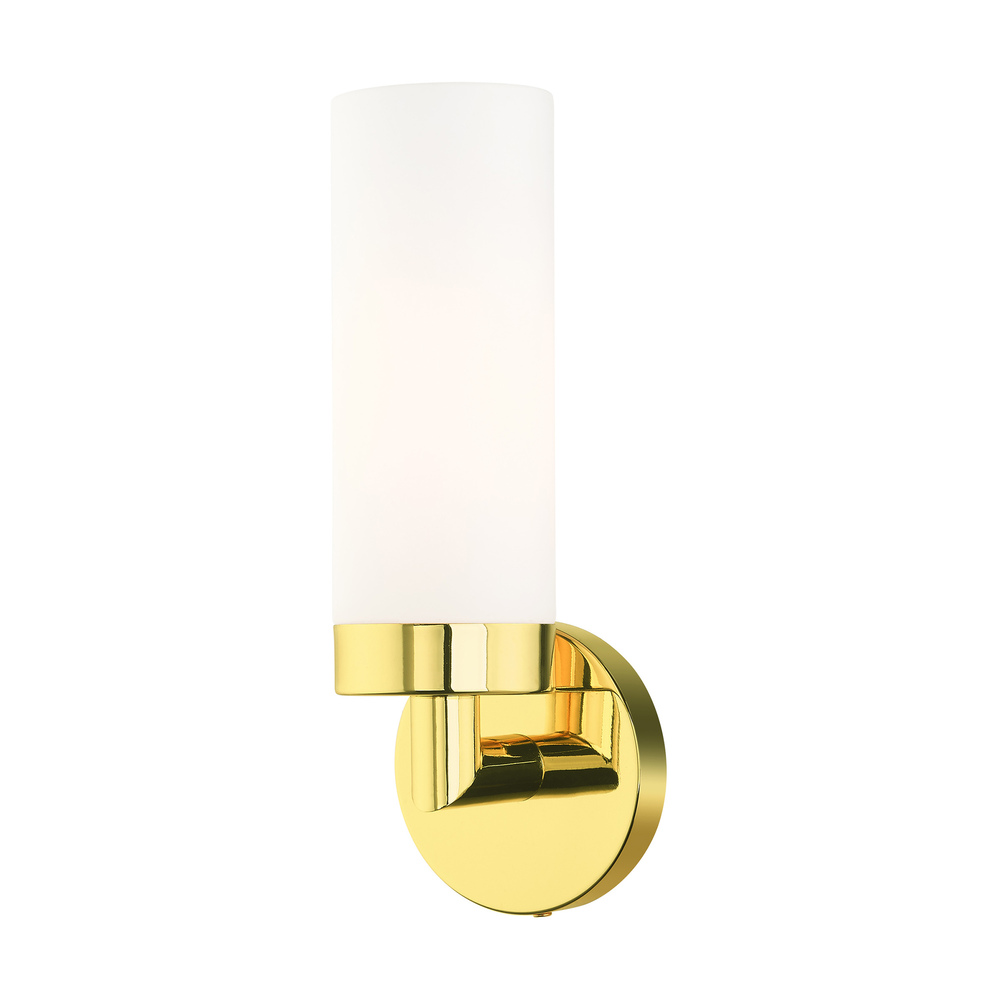 1 Lt Polished Brass ADA Single Sconce