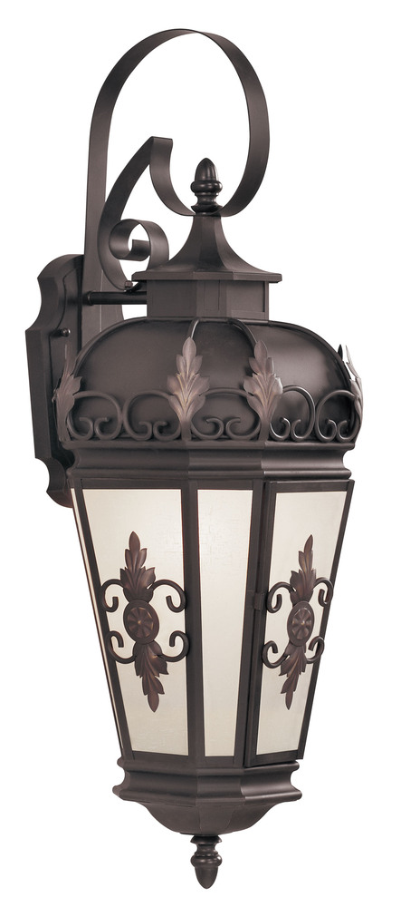 1 Light Bronze Outdoor Wall Lantern