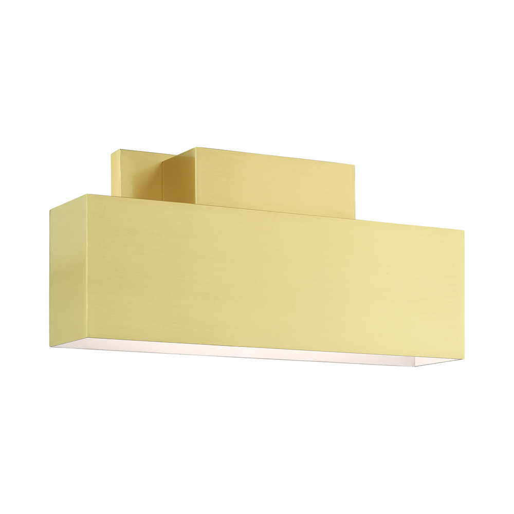 2 Lt Satin Brass Outdoor ADA Wall Sconce