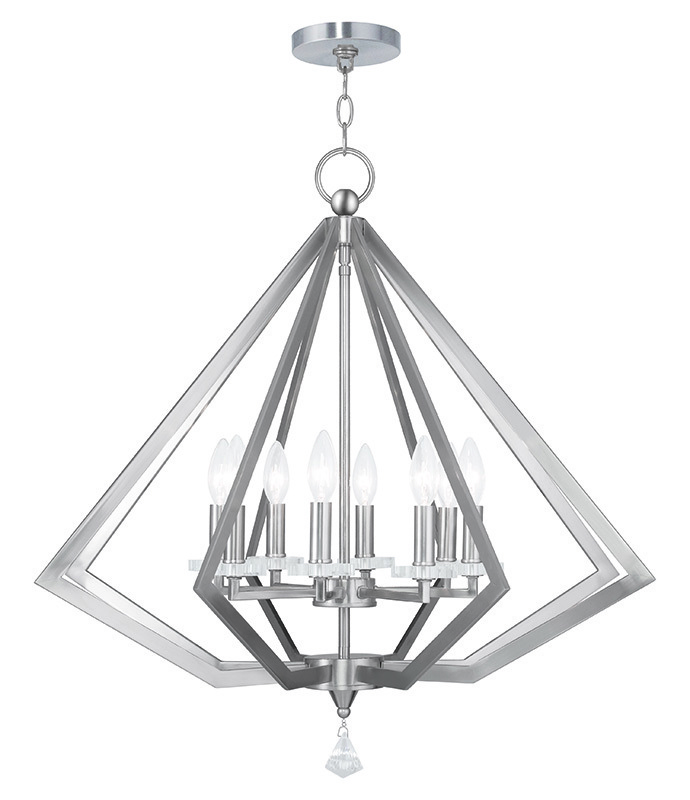 8 Light Brushed Nickel Chandelier