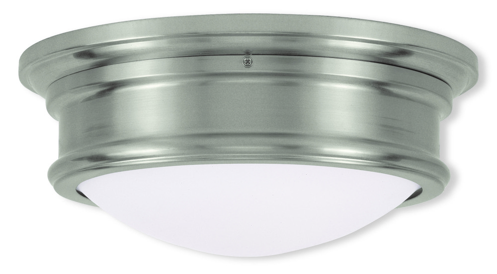 2 Light Brushed Nickel Ceiling Mount