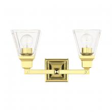 Livex Lighting 17172-02 - 2 Lt Polished Brass Bath Vanity