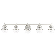 Livex Lighting 17415-91 - 5 Lt Brushed Nickel Bath Vanity