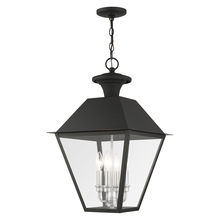 Livex Lighting 27224-04 - 4 Lt Black Outdoor Pendant Lantern