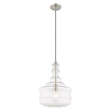 Livex Lighting 41239-91 - 1 Lt Brushed Nickel Mini Pendant