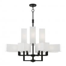 Livex Lighting 42679-04 - 12 Light Black Extra Large Foyer Chandelier