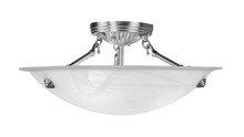 Livex Lighting 4273-91 - 3 Light Brushed Nickel Ceiling Mount