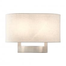 Livex Lighting 42933-91 - 2 Light Brushed Nickel Medium ADA Sconce