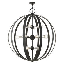 Livex Lighting 46418-04 - 16 Lt Black Foyer Chandelier