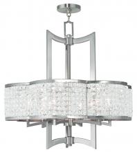 Livex Lighting 50576-91 - 6 Light Brushed Nickel Chandelier