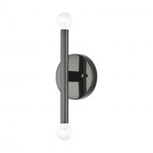 Livex Lighting 51172-46 - 2 Light Black Chrome ADA Sconce