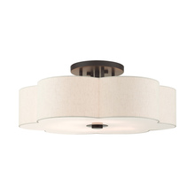 Livex Lighting 58069-92 - 6 Lt English Bronze  Semi Flush