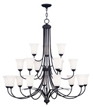 Livex Lighting 6479-04 - 18 Light Black Chandelier