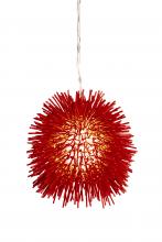 Varaluz 169M01RE - Urchin 1-Lt Mini Pendant - Super Red