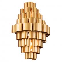 Varaluz 369W02AGCB - Totally Tubular 2-Lt Sconce - Antique Gold/Carbon Black