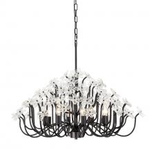 Varaluz 378C08MB - Wildflower 8-Lt Chandelier - Matte Black