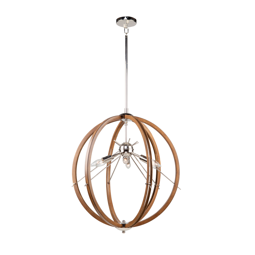 Abbey 6 Light Sphere Pendant