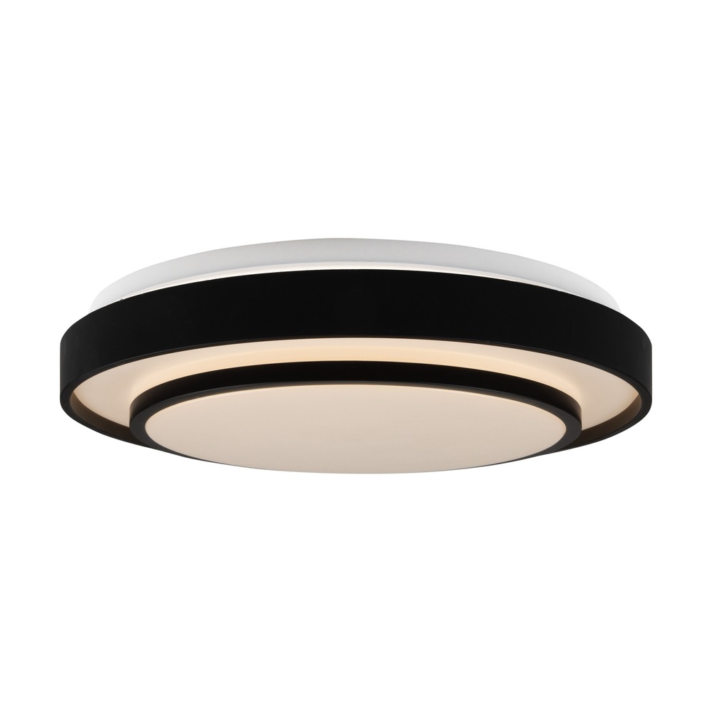 Aziza Collection 1-Light 15" Flush Mount Black