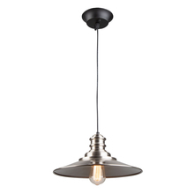 Artcraft AC11661BN - Broxton 1 Light Metal Shade Pendant