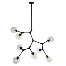 Artcraft JA14028BK - Organic 8-Light Chandelier