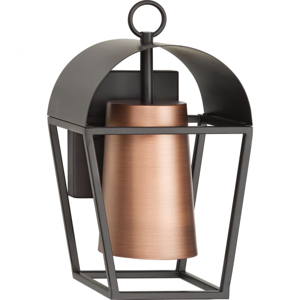 Hutchence Collection One-Light Antique Bronze with Antique Copper Transitional  Outdoor Medium Wall