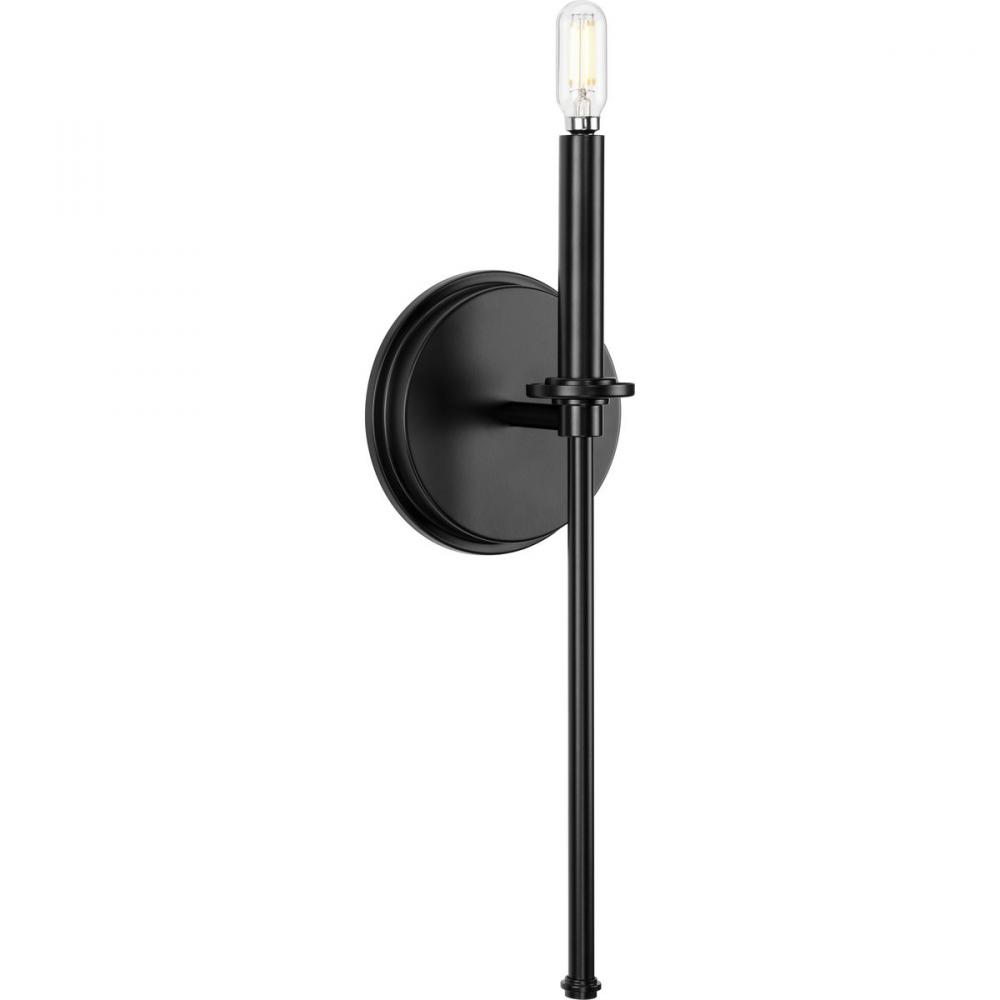 Elara Collection One-Light New Traditional Matte Black Wall Light