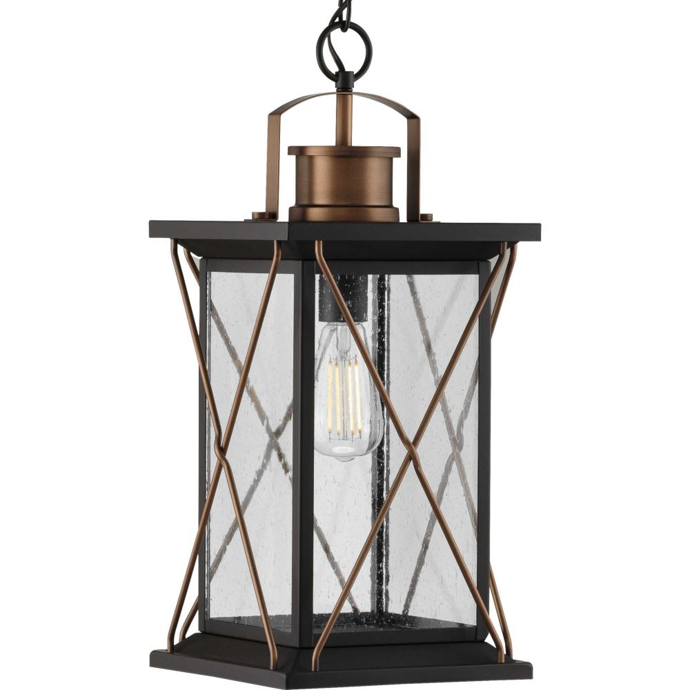 Barlowe Collection Antique Bronze One-Light Hanging Lantern