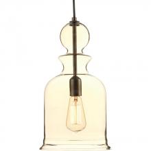 Progress P5333-20 - Staunton Collection One-Light Antique Bronze Champagne Glass Global Pendant Light