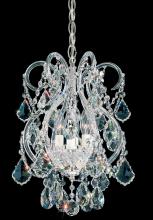 Schonbek 1870 6809-211H - Olde World 4 Light 120V Mini Pendant in Aurelia with Clear Heritage Handcut Crystal