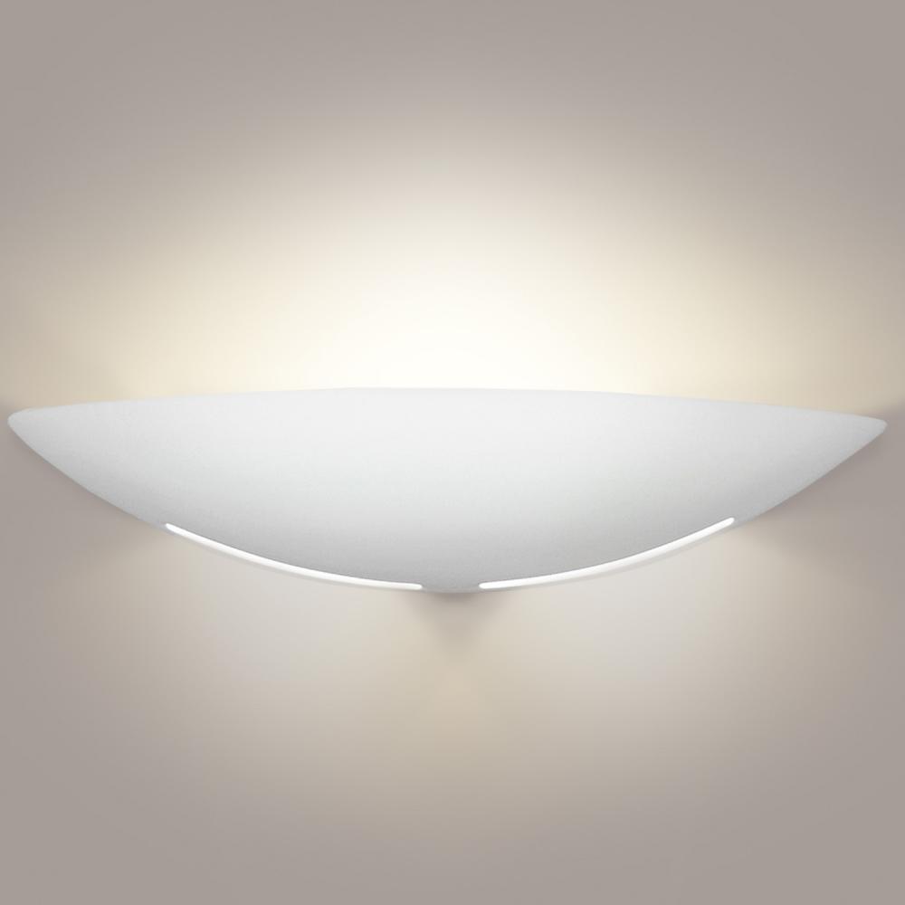 Great Kauai Wall Sconce: Matte White (E26 Base Dimmable LED (Bulb included))