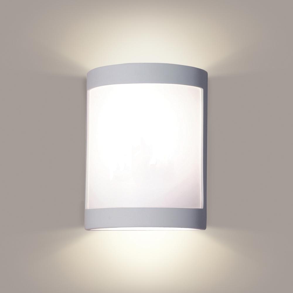 Lucidity Wall Sconce: Satin White